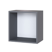 Сириния Куб 1 серый графит/МДФ пудра